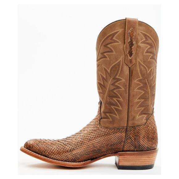 NEW Cody James Mens Exotic Python Western Boots Brown Round Toe Leather 8D‎ main image 7